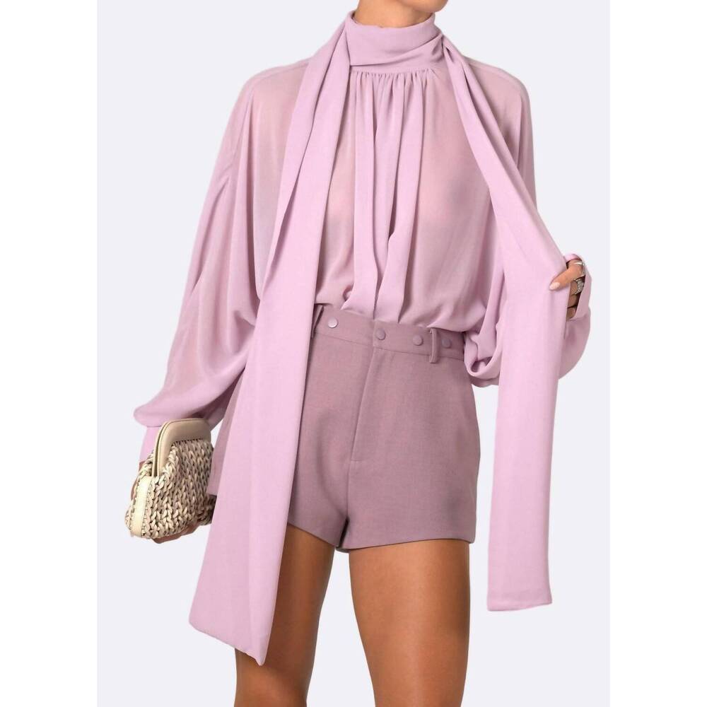 NEW NONCHALANT LABEL zehra mini short in lilac